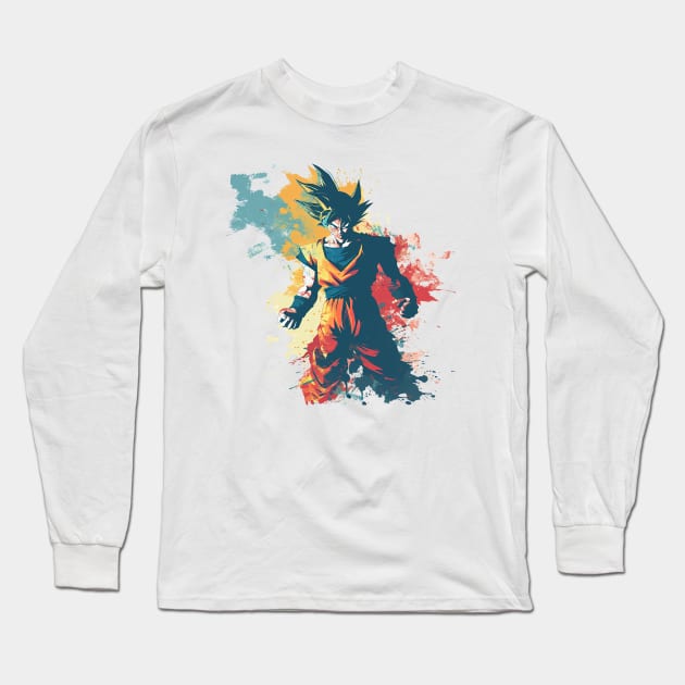 goku Long Sleeve T-Shirt by pokermoment